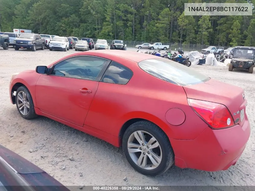 2011 Nissan Altima 2.5 S VIN: 1N4AL2EP8BC117622 Lot: 40226358