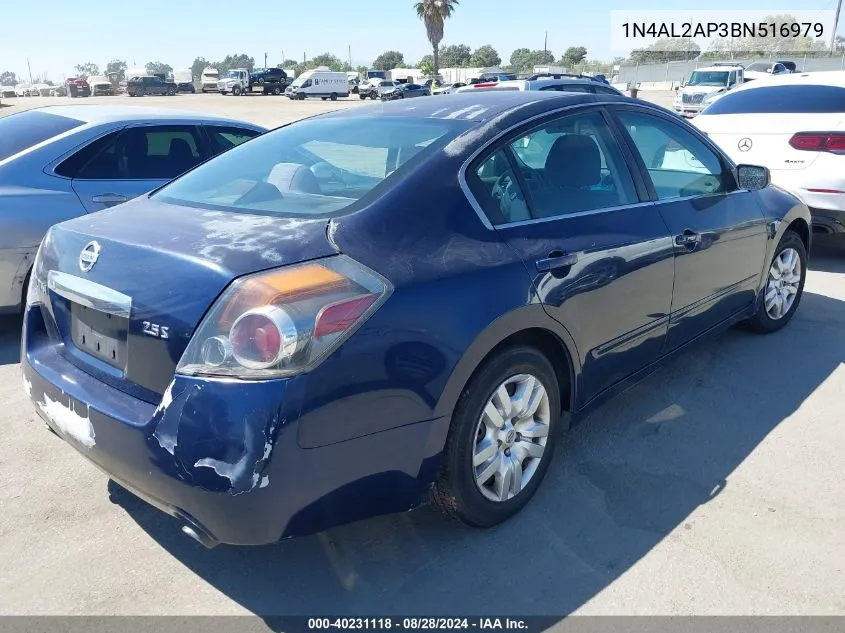 2011 Nissan Altima 2.5 S VIN: 1N4AL2AP3BN516979 Lot: 40231118