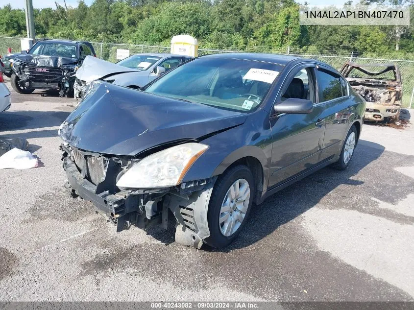 2011 Nissan Altima 2.5 VIN: 1N4AL2AP1BN407470 Lot: 40243082