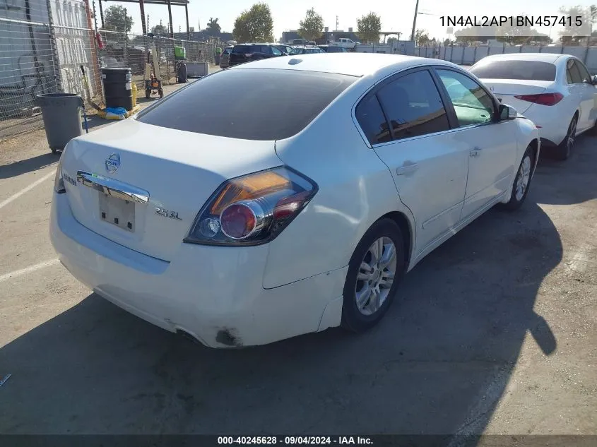 1N4AL2AP1BN457415 2011 Nissan Altima 2.5 S