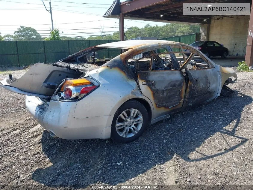 2011 Nissan Altima 2.5 S VIN: 1N4AL2AP6BC140421 Lot: 40249102