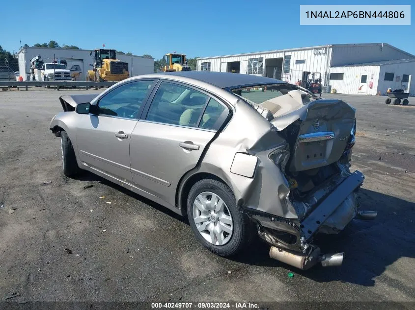 2011 Nissan Altima 2.5 S VIN: 1N4AL2AP6BN444806 Lot: 40249707