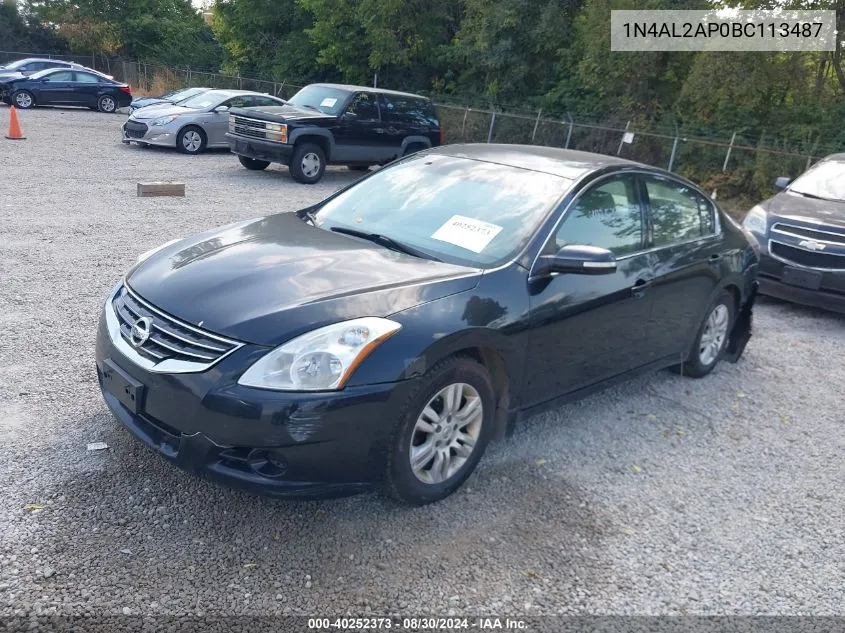 2011 Nissan Altima 2.5 S VIN: 1N4AL2AP0BC113487 Lot: 40252373