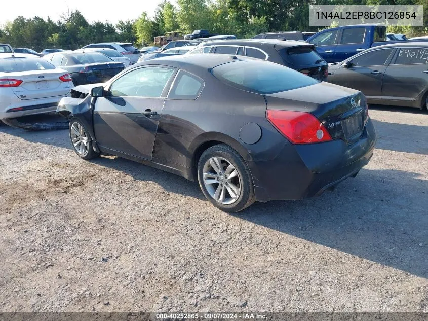 2011 Nissan Altima 2.5 S VIN: 1N4AL2EP8BC126854 Lot: 40252865