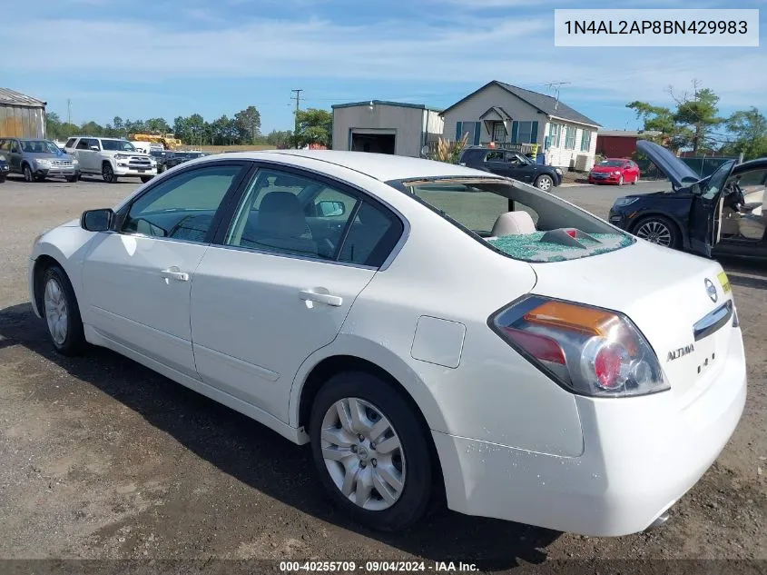 2011 Nissan Altima 2.5 VIN: 1N4AL2AP8BN429983 Lot: 40255709