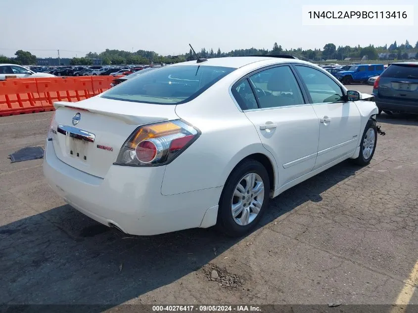 1N4CL2AP9BC113416 2011 Nissan Altima Hybrid