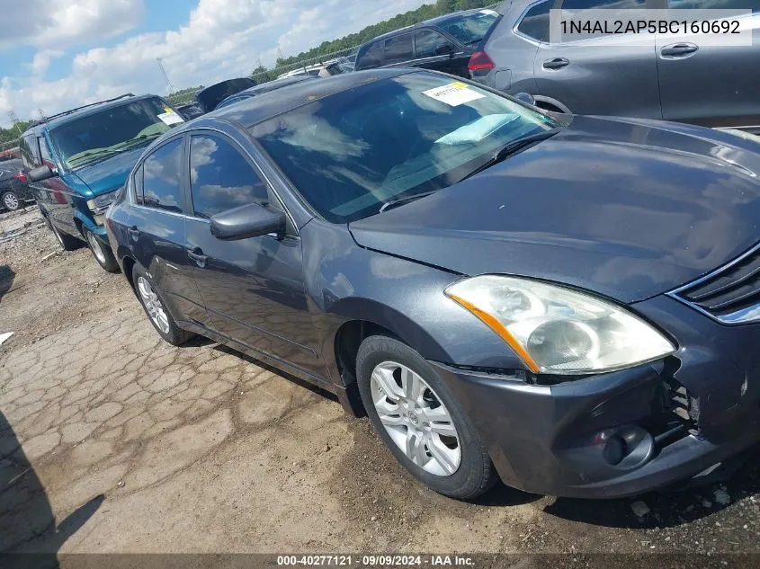 2011 Nissan Altima 2.5 S VIN: 1N4AL2AP5BC160692 Lot: 40277121