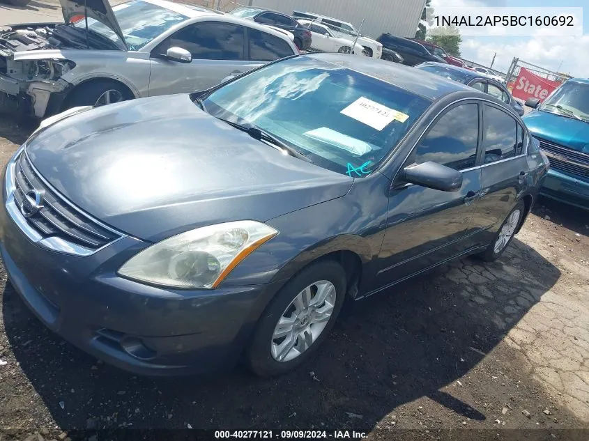 2011 Nissan Altima 2.5 S VIN: 1N4AL2AP5BC160692 Lot: 40277121