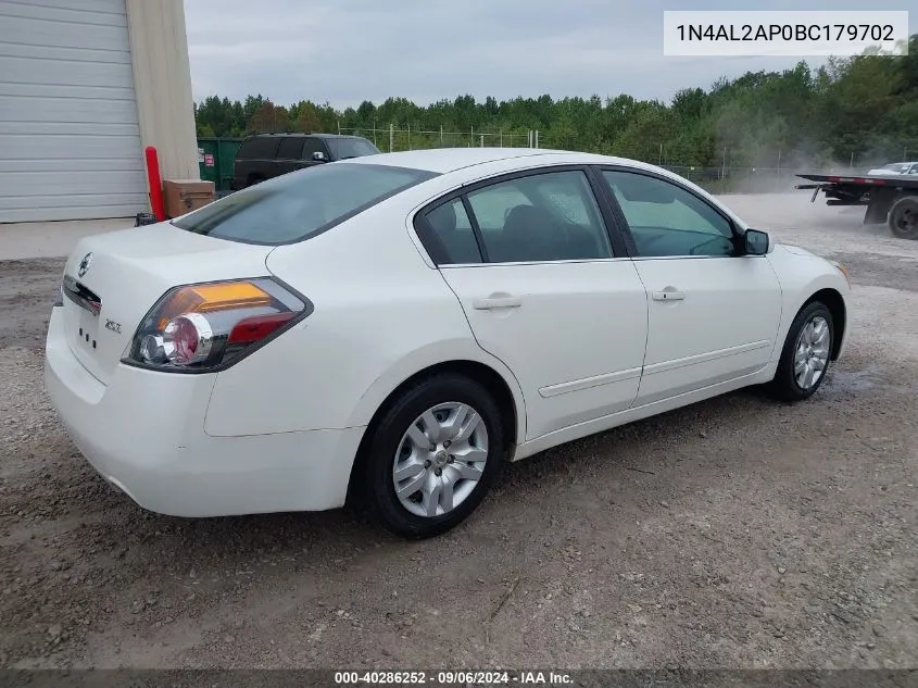 2011 Nissan Altima 2.5/2.5 S VIN: 1N4AL2AP0BC179702 Lot: 40286252