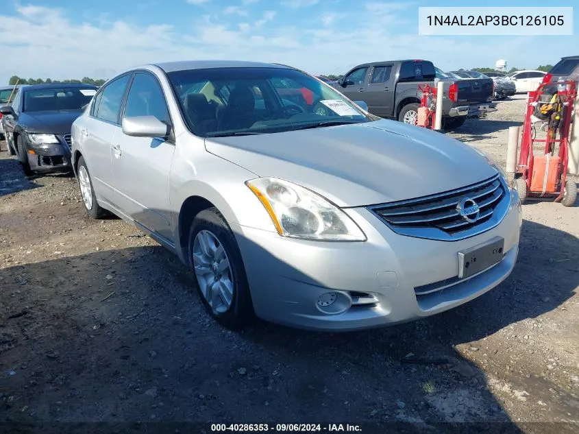 2011 Nissan Altima 2.5 S VIN: 1N4AL2AP3BC126105 Lot: 40286353