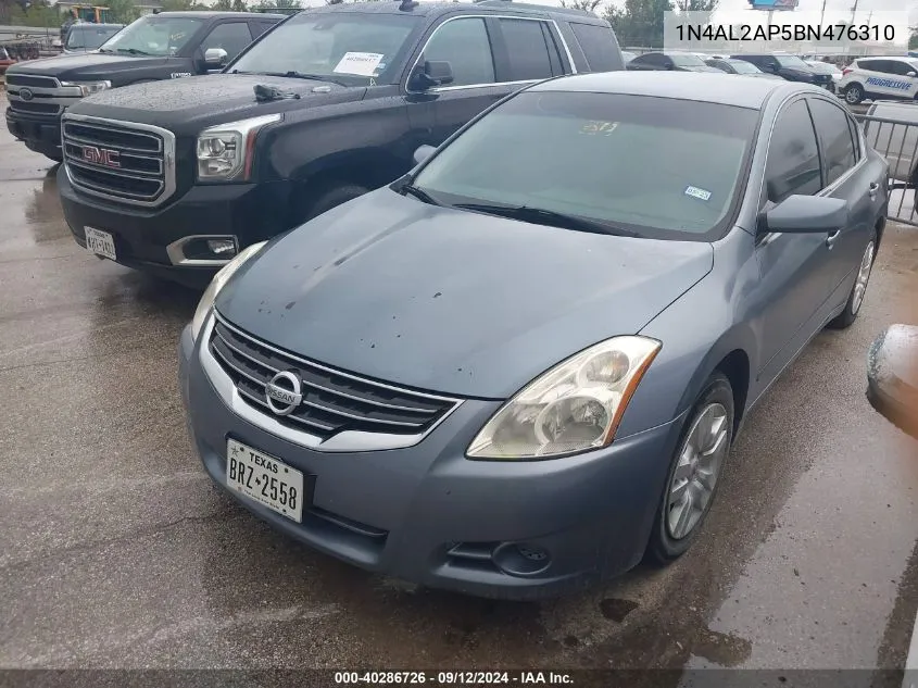 2011 Nissan Altima 2.5 S VIN: 1N4AL2AP5BN476310 Lot: 40862949