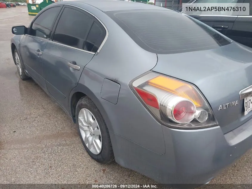 2011 Nissan Altima 2.5 S VIN: 1N4AL2AP5BN476310 Lot: 40862949