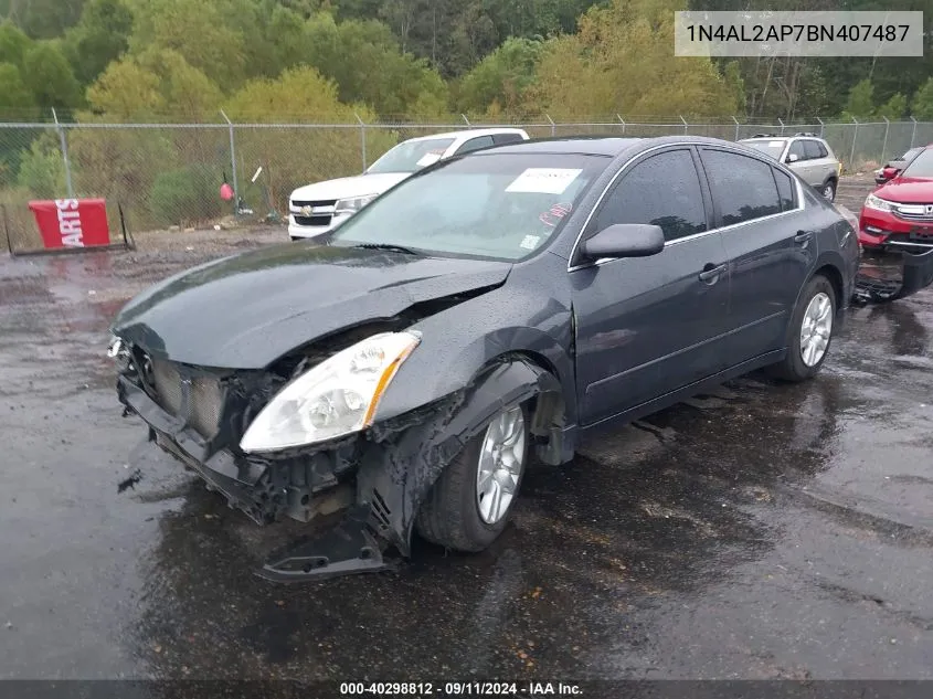 2011 Nissan Altima 2.5 S VIN: 1N4AL2AP7BN407487 Lot: 40298812