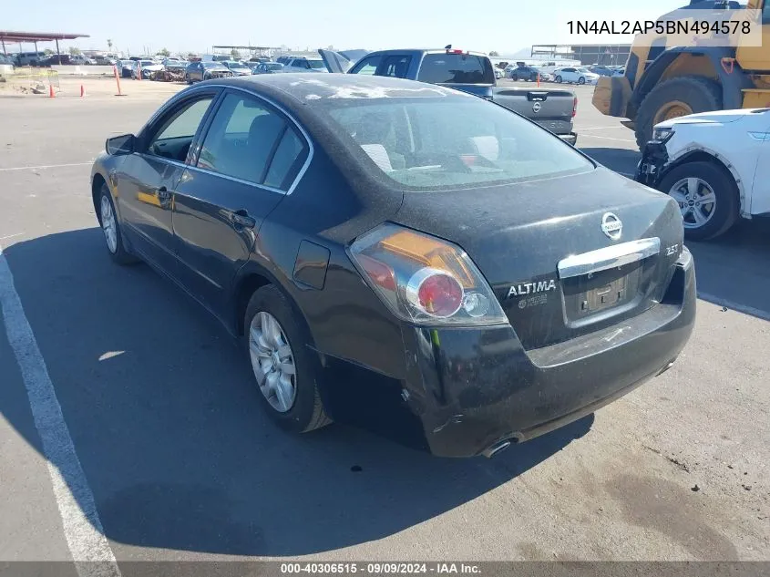 1N4AL2AP5BN494578 2011 Nissan Altima 2.5 S