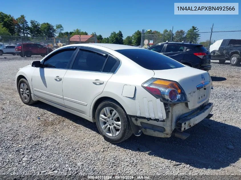 2011 Nissan Altima 2.5 S VIN: 1N4AL2APXBN492566 Lot: 40310124