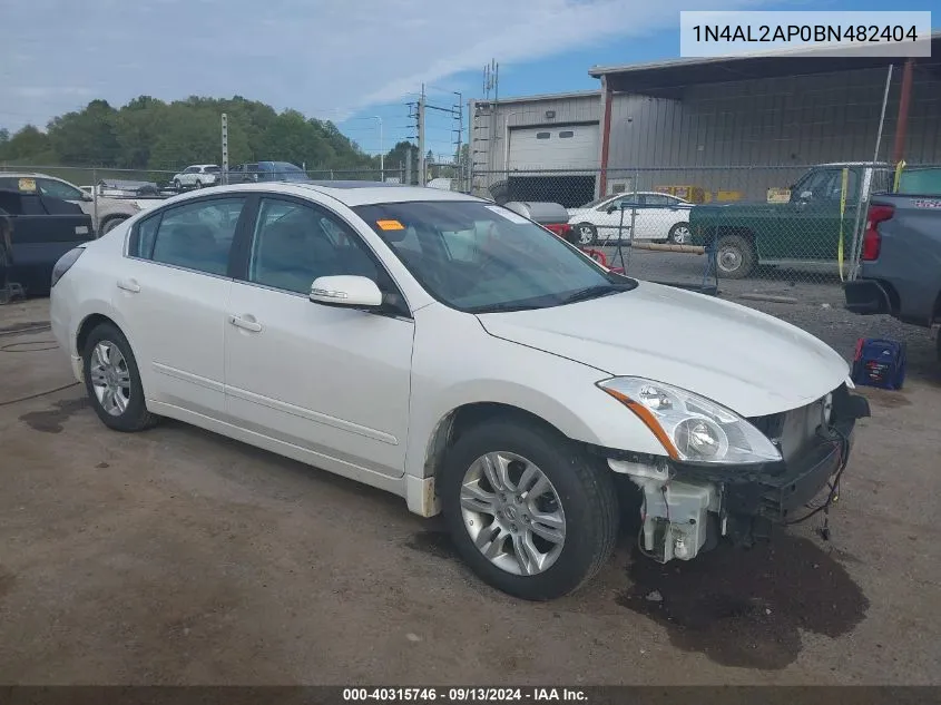 2011 Nissan Altima 2.5 S VIN: 1N4AL2AP0BN482404 Lot: 40315746