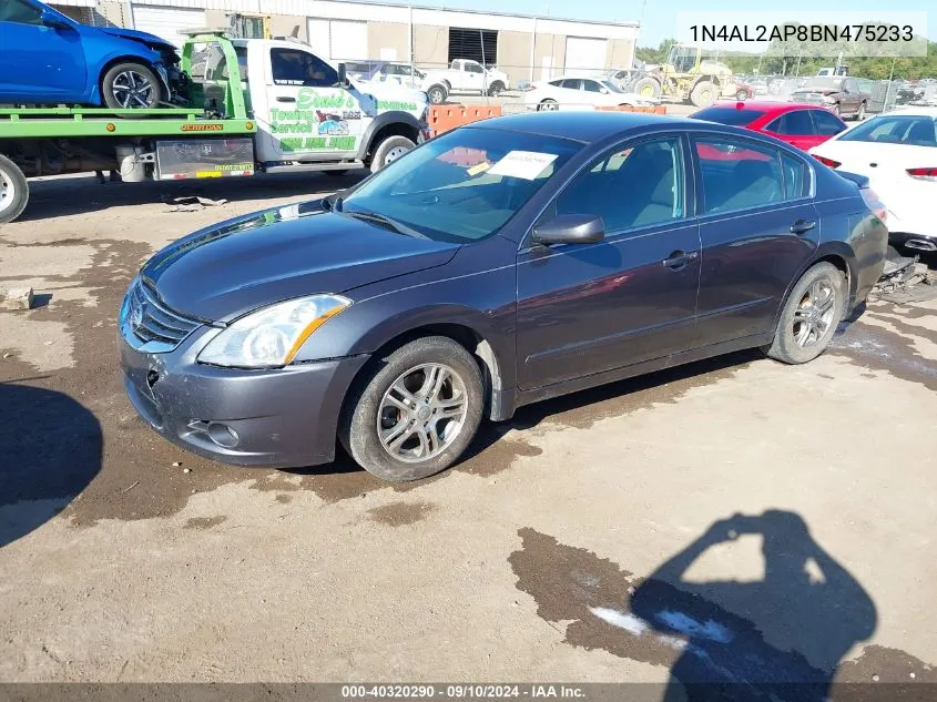 2011 Nissan Altima 2.5 S VIN: 1N4AL2AP8BN475233 Lot: 40517619