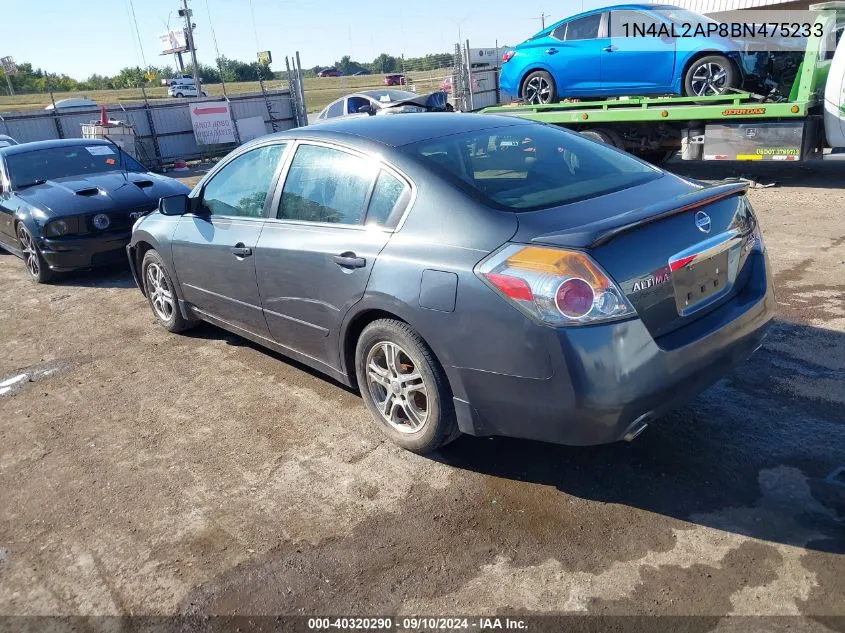 2011 Nissan Altima 2.5 S VIN: 1N4AL2AP8BN475233 Lot: 40517619