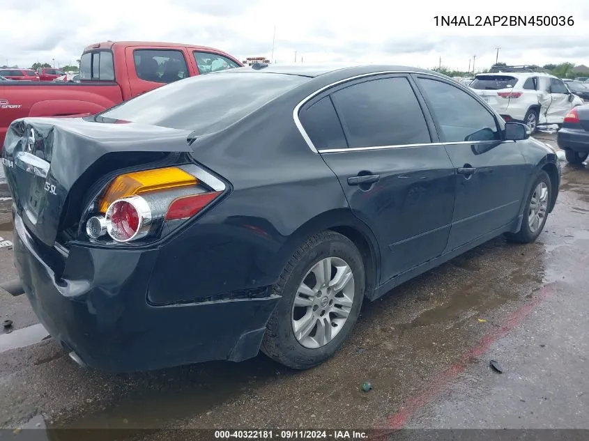 1N4AL2AP2BN450036 2011 Nissan Altima 2.5 S