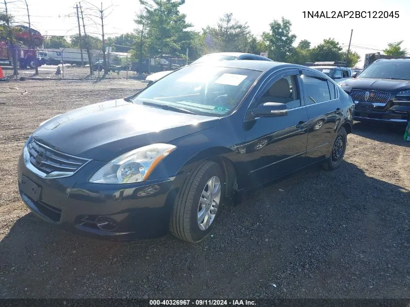 2011 Nissan Altima 2.5 S VIN: 1N4AL2AP2BC122045 Lot: 40326967