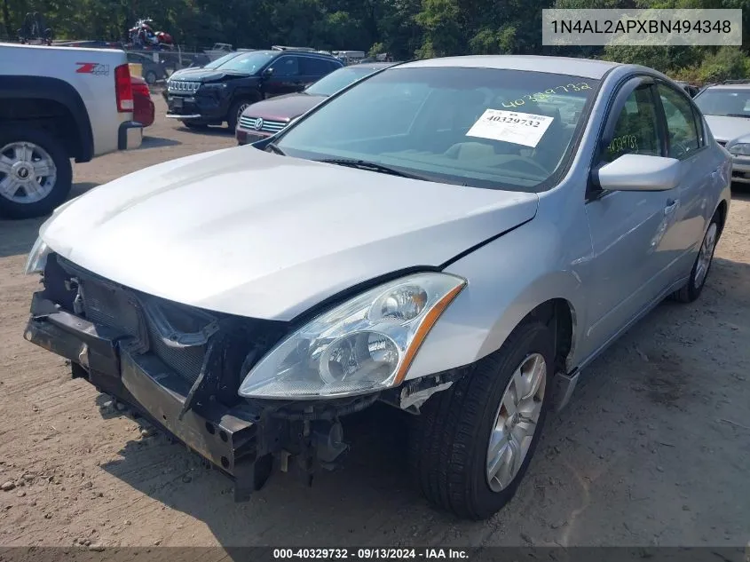 2011 Nissan Altima 2.5 VIN: 1N4AL2APXBN494348 Lot: 40329732