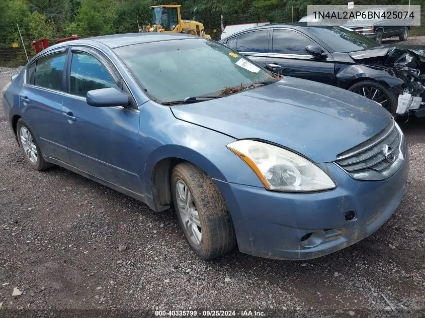 2011 Nissan Altima 2.5 S VIN: 1N4AL2AP6BN425074 Lot: 40335799