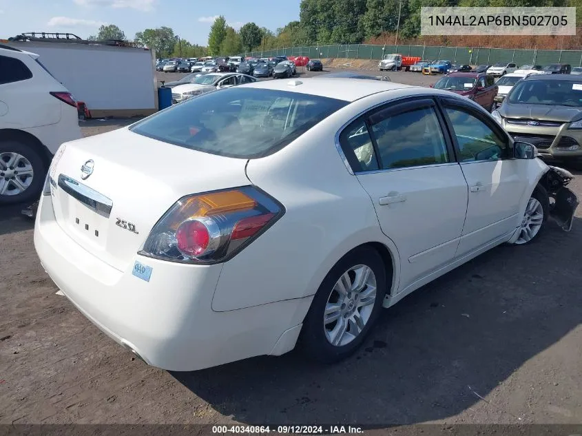 1N4AL2AP6BN502705 2011 Nissan Altima 2.5/2.5 S