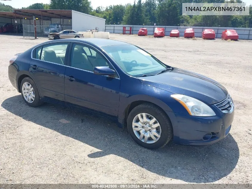 2011 Nissan Altima 2.5 S VIN: 1N4AL2APXBN467361 Lot: 40342808