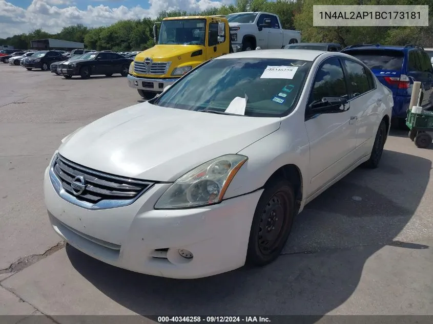 2011 Nissan Altima 2.5 S VIN: 1N4AL2AP1BC173181 Lot: 40346258