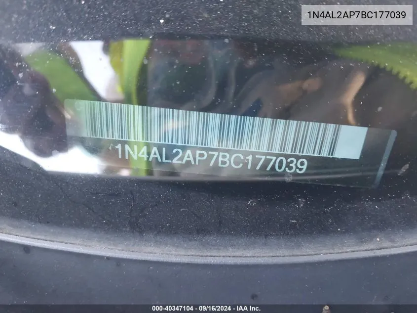 1N4AL2AP7BC177039 2011 Nissan Altima 2.5 S