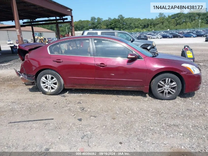 2011 Nissan Altima 2.5 S VIN: 1N4AL2AP4BN438177 Lot: 40356083