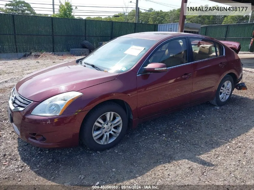 2011 Nissan Altima 2.5 S VIN: 1N4AL2AP4BN438177 Lot: 40356083