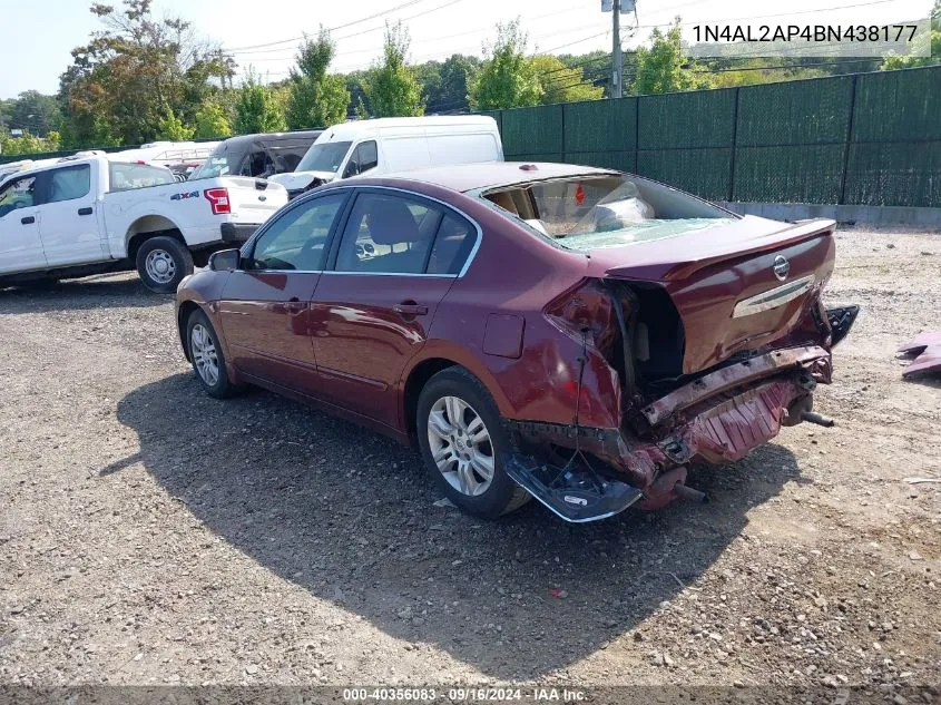 2011 Nissan Altima 2.5 S VIN: 1N4AL2AP4BN438177 Lot: 40356083