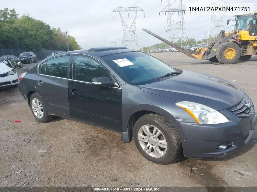 2011 Nissan Altima 2.5 S VIN: 1N4AL2APXBN471751 Lot: 40357610