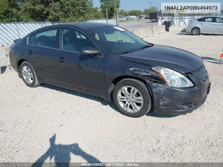 2011 Nissan Altima 2.5 S VIN: 1N4AL2AP0BN494973 Lot: 40359052