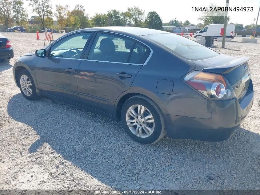 2011 Nissan Altima 2.5 S VIN: 1N4AL2AP0BN494973 Lot: 40359052