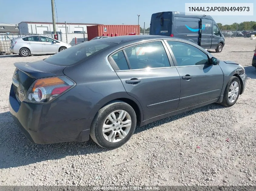 2011 Nissan Altima 2.5 S VIN: 1N4AL2AP0BN494973 Lot: 40359052