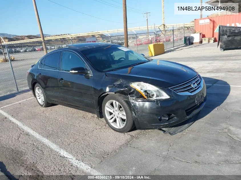 2011 Nissan Altima 3.5 Sr VIN: 1N4BL2AP5BN494908 Lot: 40360215