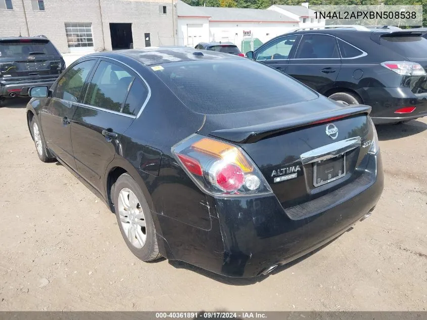 2011 Nissan Altima 2.5 S VIN: 1N4AL2APXBN508538 Lot: 40361891