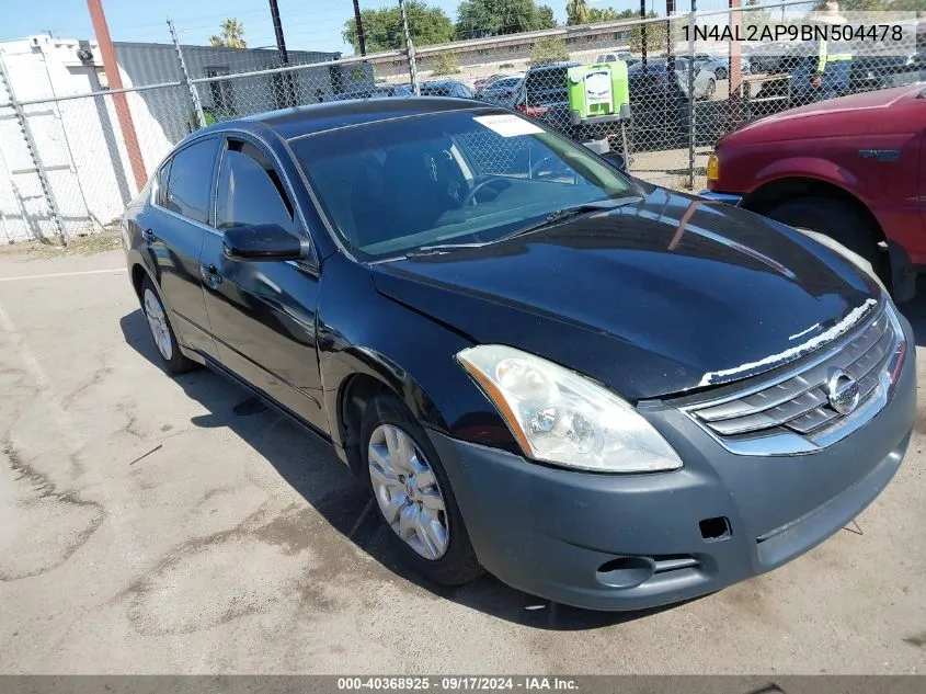 2011 Nissan Altima 2.5 S VIN: 1N4AL2AP9BN504478 Lot: 40368925