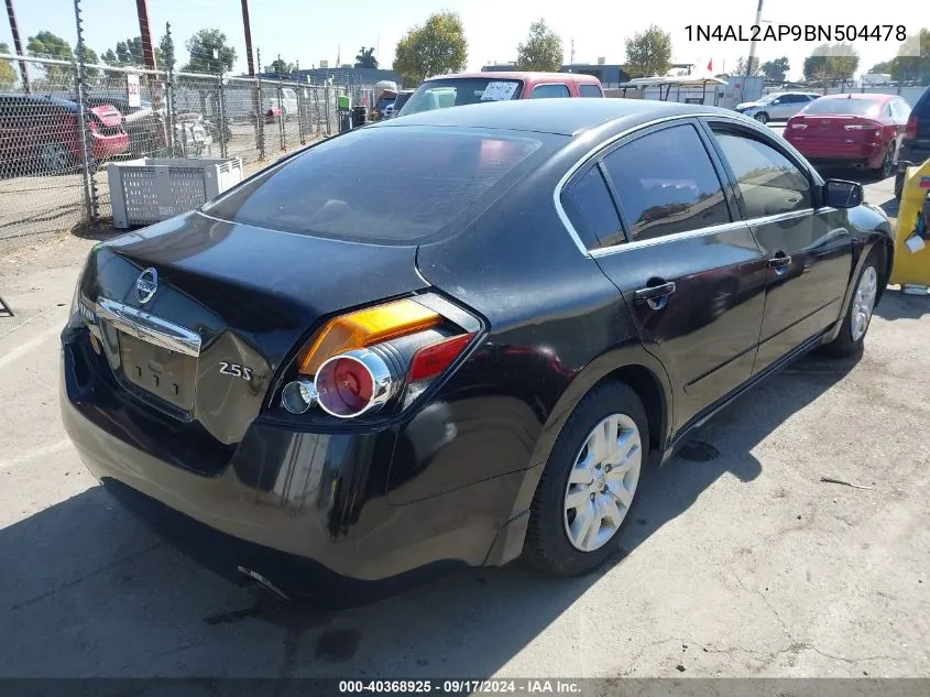 1N4AL2AP9BN504478 2011 Nissan Altima 2.5 S