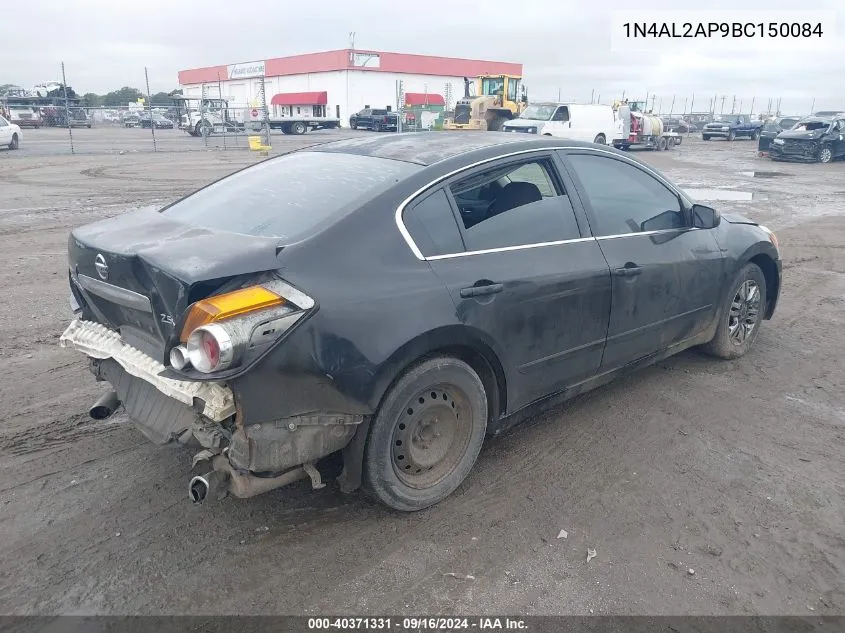 2011 Nissan Altima 2.5 S VIN: 1N4AL2AP9BC150084 Lot: 40371331