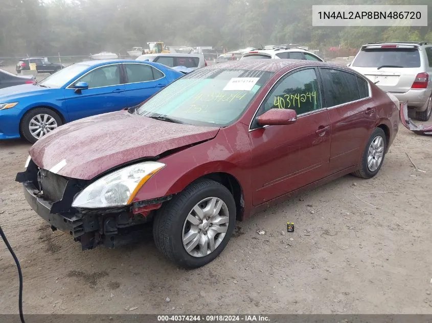 2011 Nissan Altima S VIN: 1N4AL2AP8BN486720 Lot: 40374244