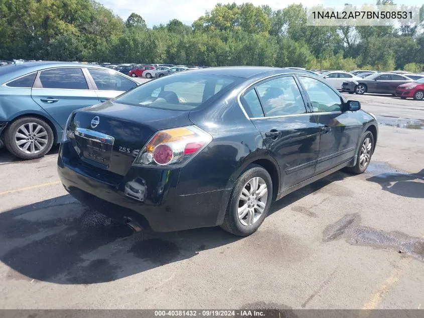 2011 Nissan Altima 2.5 S VIN: 1N4AL2AP7BN508531 Lot: 40381432