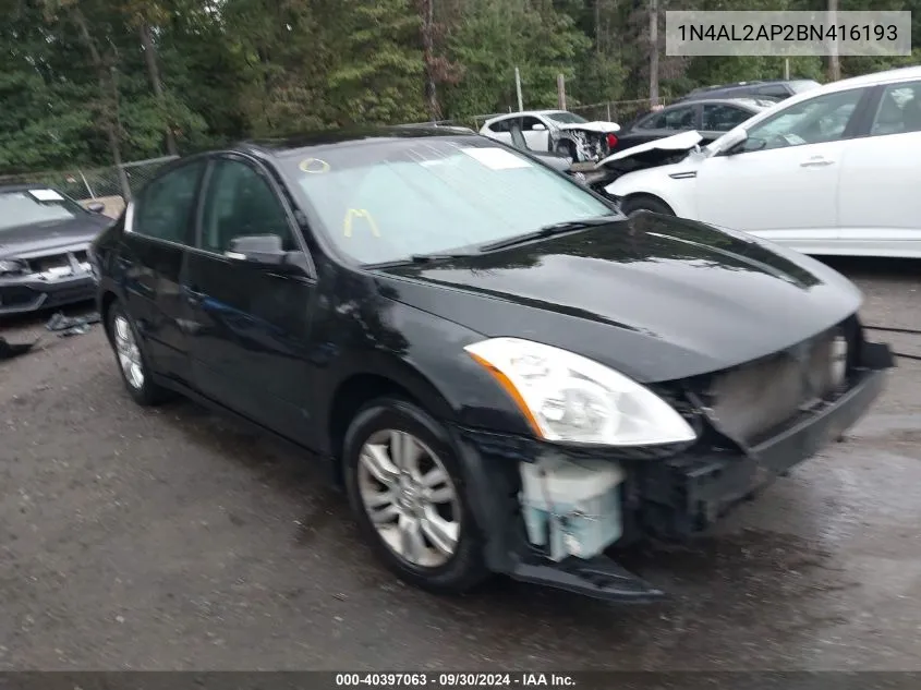 2011 Nissan Altima 2.5 S VIN: 1N4AL2AP2BN416193 Lot: 40397063