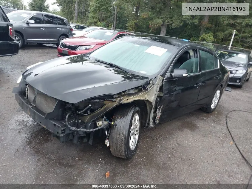 2011 Nissan Altima 2.5 S VIN: 1N4AL2AP2BN416193 Lot: 40397063