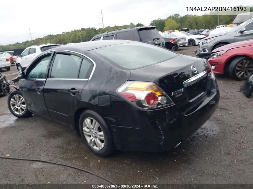 2011 Nissan Altima 2.5 S VIN: 1N4AL2AP2BN416193 Lot: 40397063