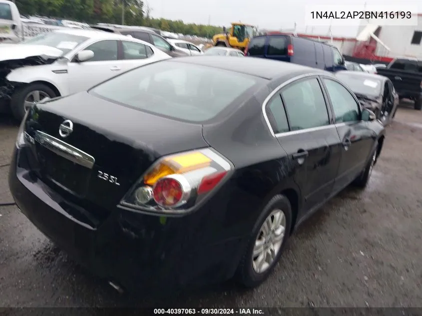 2011 Nissan Altima 2.5 S VIN: 1N4AL2AP2BN416193 Lot: 40397063