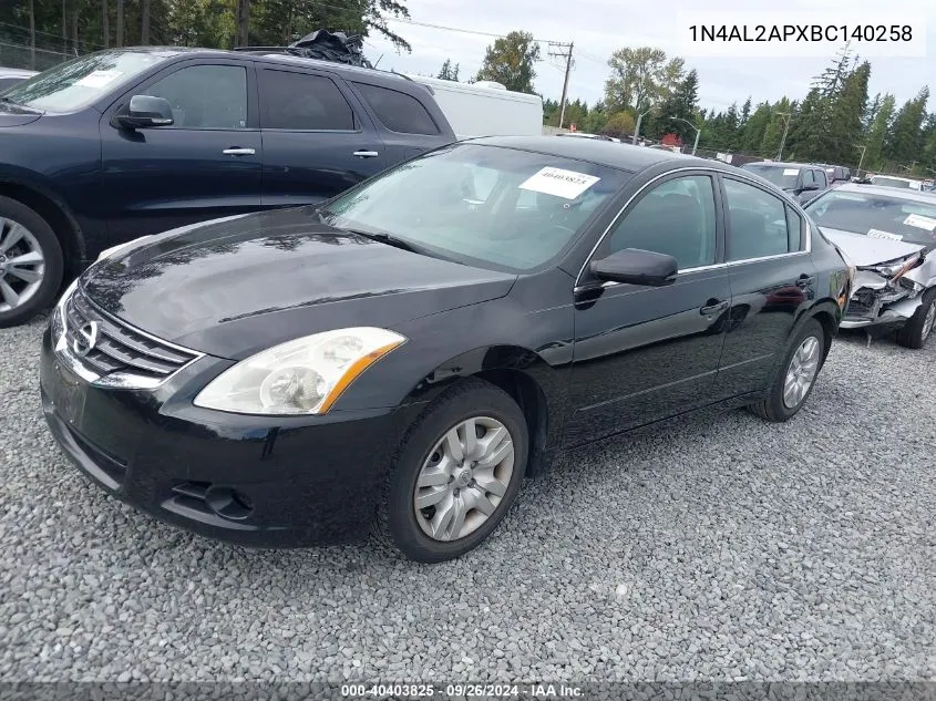 1N4AL2APXBC140258 2011 Nissan Altima 2.5 S