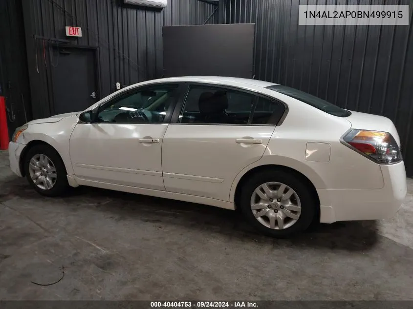 2011 Nissan Altima 2.5 S VIN: 1N4AL2AP0BN499915 Lot: 40404753